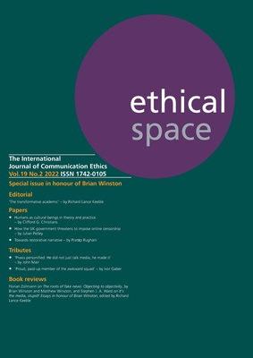 Ethical Space Vol. 19 Issue 2 - Matheson, Donald (Editor), and Joseph, Sue (Editor), and Bradshaw, Tom (Editor)