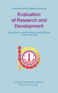 Evaluation of Research and Development: Methodologies for R&d Evaluation in the Community Member States, the United States of America and Japan