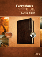 Every Man's Bible Niv, Large Print, Deluxe Explorer Edition (Leatherlike, Rustic Brown)