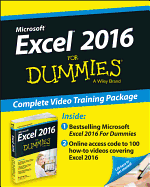 Excel 2016 for Dummies Book + Online Videos Bundle