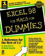 Excel 98 for Macs for Dummies - Harvey, Greg, and Gearing, Shane