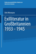 Exilliteratur in Gro?britannien 1933 - 1945 - Wiemann, Dirk