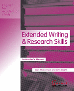 Extended Writing and Research Skills: Instructor's Manual