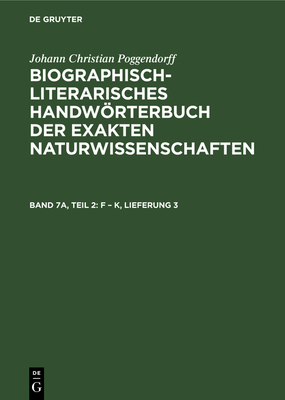 F - K, Lieferung 3 - Zaunick, Rudolf (Editor), and Sali?, Hans (Editor), and K?hn, Heidi (Editor)