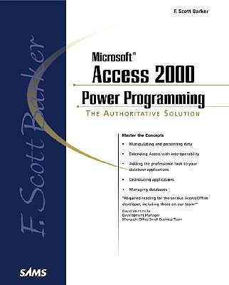 F. Scott Barker's Microsoft Access 2000 Power Programming - Barker, F Scott