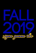 Fall 2019, Sigma Gamma Rho: SGRho inspired Blank, Lined 6x9 inch Notebook for Note-taking and Journaling - Pretty Celebration Notebook for Fall 19 New Members, Officers, Neos, Prophytes - Sisterhood Gifts - Sigma Gamma Rho Royal Blue and Gold Journal