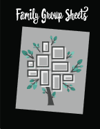 Family Group Sheets: Genealogy Research Sheets; 8-1/2" X 11", 110 total pages. Husband, Wife, Husband's Parents, Wife's Parents, Up to 12 children and spouses.