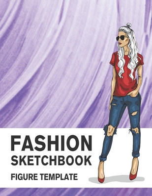 Fashion Sketchbook Figure Template: 430 Large Female Figure Template for Easily Sketching Your Fashion Design Styles and Building Your Portfolio - Derrick, Lance