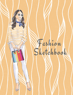 Fashion Sketchbook: The Book for Sketching Your Artistic Fashion Design Ideas. Including 2 Women Line Shapes (Silhouettes) to Help You Sketch. Draw Your Inspiration and Passion. 122 pages