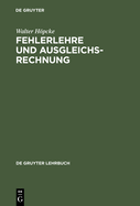 Fehlerlehre und Ausgleichsrechnung