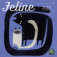 Feline 2023 Wall Calendar: Terry Runyan's Cats | 12" X 24" Open | Amber Lotus Publishing