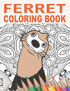 Ferret Coloring Book: 30 Patterns to Color for Stress Relief and Relaxing for Pet Owners and Lovers of Ferret