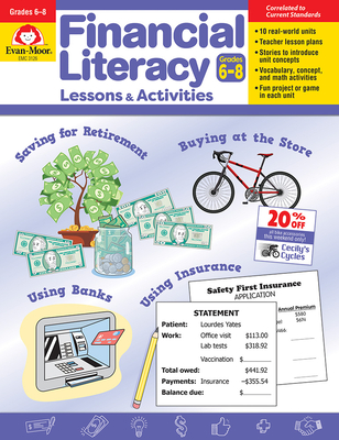 Financial Literacy Lessons and Activities, Grade 6 - 8 Teacher Resource - Evan-Moor Educational Publishers