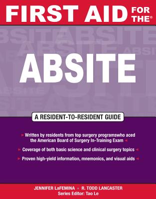 First Aid for The(r) Absite - Lafemina, Jennifer, and Lancaster, R Todd