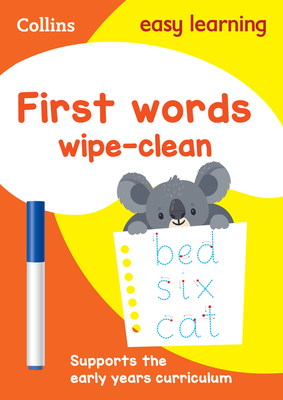 First Words Age 3-5 Wipe Clean Activity Book: Ideal for Home Learning - Collins Easy Learning