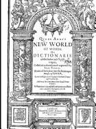 Florio's Italian English Dictionary of 1611