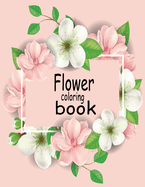 Flower coloring book: This coloring book is helpful for adults to relieve their mental stress .