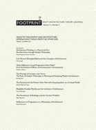 Footprint 20 Analytic Philosophy and Architecture - Approaching Things from the Other Side Vol 11/1