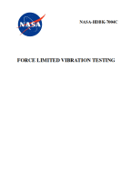 Force Limited Vibration Testing: Nasa-Hdbk-7004c