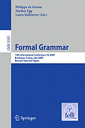 Formal Grammar: 14th International Conference, FG 2009, Bordeaux, France, July 25-26, 2009, Revised Selected Papers
