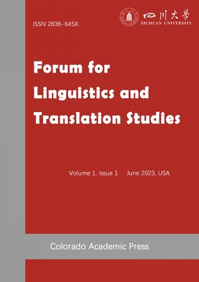 Forum for Linguistics and Translation Studies Issue I - Duan, Feng, and Zeng, Guocai