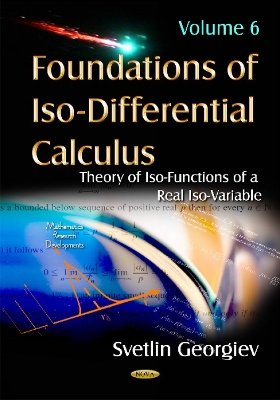 Foundations of Iso-Differential Calculus: Volume 6: Theory of Iso-Functions of a Real Iso-Variable - Georgiev, Svetlin