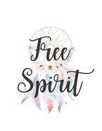 Free Spirit Notebook: Lined Notebook Journal - Free Spirit Boho Dreamcatcher - 120 Pages College-Ruled Lined - Letter Size (8.5 x 11 Inches)