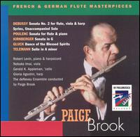 French & German Flute Masterpieces - Gerald Appleman (cello); Gloria Agostini (harp); Nobuko Imai (viola); Paige Brook (flute); Robert Levin (piano);...