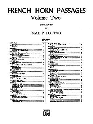 French Horn Passages, Vol 2 - Pottag, Max P (Editor)