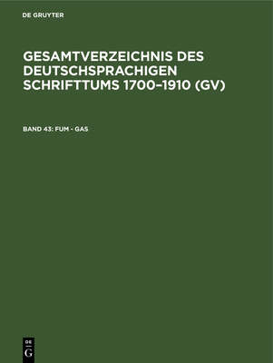 Fum - Gas - Schmuck, Hilmar (Editor), and Gorzny, Willi (Foreword by), and Geils, Peter (Foreword by)