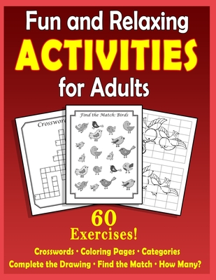 Fun and Relaxing Activities for Adults: Puzzles for People with Dementia [Large-Print] - Books, Mighty Oak