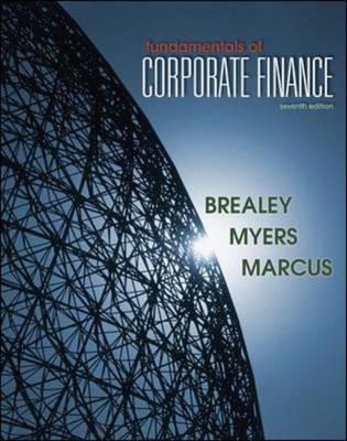 Fundamentals of Corporate Finance with Connect Plus - Brealey, Richard, and Myers, Stewart, and Marcus, Alan