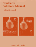 Fundamentals of Differential Equations/Fundamentals of Differential Equations and Boundary Value Problems: Student's Solutions Manual