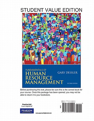 Fundamentals of Human Resource Management, Student Value Edition - Dessler, Gary