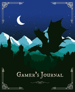 Gamer's Journal: RPG Role Playing Game Notebook - Silueta Castillo Dragon Volando (Gamers series)