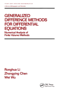 Generalized Difference Methods for Differential Equations: Numerical Analysis of Finite Volume Methods