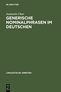 Generische Nominalphrasen Im Deutschen