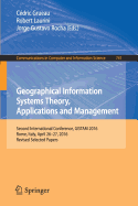 Geographical Information Systems Theory, Applications and Management: Second International Conference, Gistam 2016, Rome, Italy, April 26-27, 2016, Revised Selected Papers