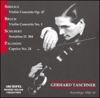 Gerhard Taschner plays Sibelius, Bruch, Schubert & Paganini - Gerhard Taschner (violin); Hans Altmann (piano)