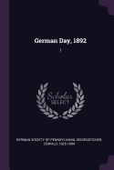 German Day, 1892: 1