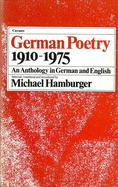 German Poetry, 1910-75 - Hamburger, Michael (Editor)