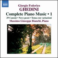 Giorgio Federico Ghedini: Complete Piano Music, Vol. 1 - Massimo Giuseppe Bianchi (piano)