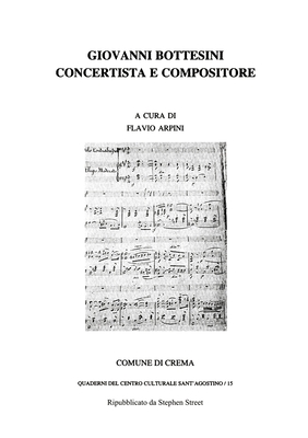 Giovanni Bottesini Concertista e Compositore - Arpini, Flavio, and Crema, Comune Di, and Street, Stephen