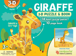 Giraffe: Wildlife 3D Puzzle and Book