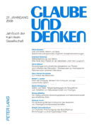 Glaube Und Denken: Jahrbuch Der Karl-Heim-Gesellschaft - 21. Jahrgang 2008