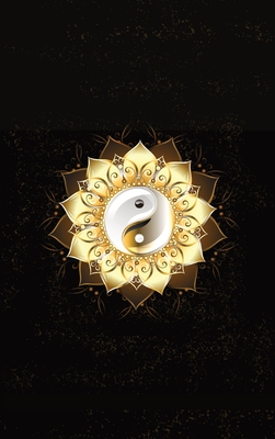 Glowing Golden Ring Yang-Yang Lotus Flower Diary, Journal, and/or Notebook: Perfect for Fans of Astrology, Dark Magic, Fantasy, Mindfulness, Occult, Pilates, Wicca, and/or Witchcraft, Yoga - Charles, Mina