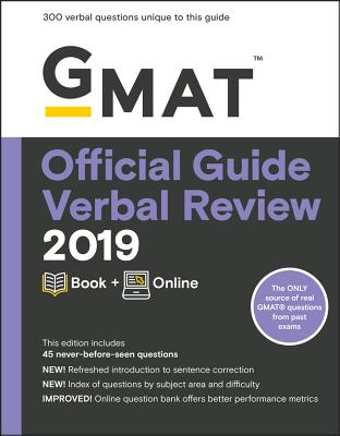 GMAT Official Guide Verbal Review 2019: Book + Online - Gmac (Graduate Management Admission Council)