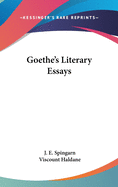 Goethe's Literary Essays