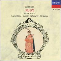 Gounod: Faust [Highlights] - Franco Corelli (vocals); Joan Sutherland (vocals); Margreta Elkins (vocals); Monica Sinclair (vocals);...