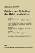 Gr?en Und Einheiten Der Elektrizit?tslehre